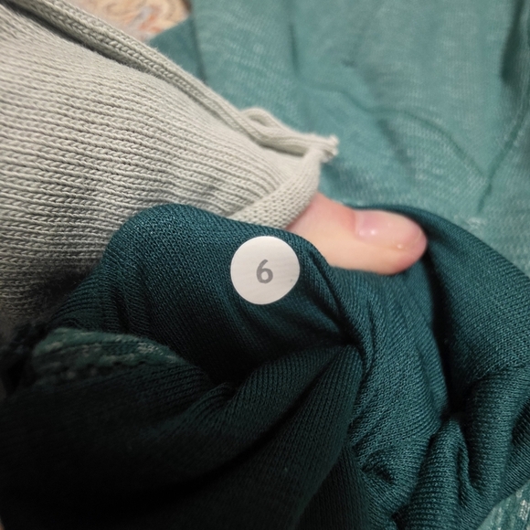 Lululemon Runderful 1/2 Zip Mini Check Pique Hunter/Heathered Green/Teal Size 6 - Picture 8 of 9